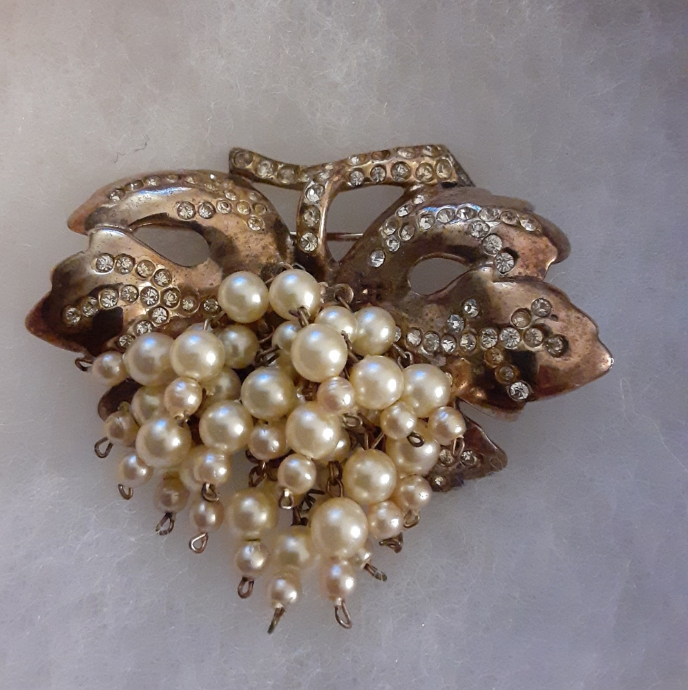 Vintage Castlecliff Sterling with Pearl's Brooch